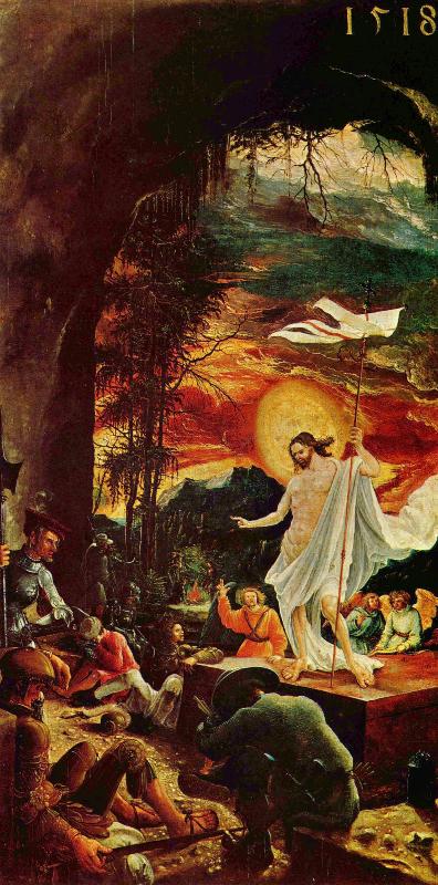 Albrecht Altdorfer Resurrection by Altdorfer oil painting picture